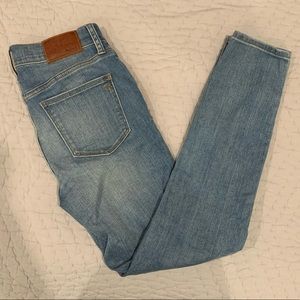 Madewell high riser crop skinny jeans